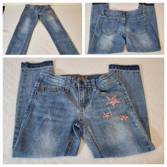 Vigoss Star Embellished Blue Jeans Size 8 - Picture 1 of 10